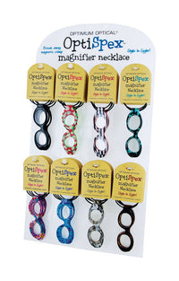 OptiSpex Optimum Optical Assorted Colors Plastic Magnifier Necklace 30 L x 0.25 H in. (Pack of 32)