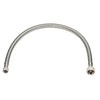 Homewerks 3/8 in. Flare X 1/2 in. D FIP 16 in. Braided Stainless Steel Faucet Supply Line