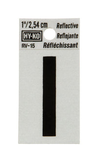 Hy-Ko 1 in. Reflective Black Vinyl Letter I Self-Adhesive 1 pc. (Pack of 10)