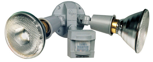 Heath Zenith Motion-Sensing Hardwired Halogen Gray Security Light