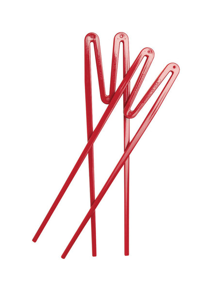 Palillos chinos de entrenamiento rojos Quick Sticks de Joyce Chen de 7/8 pies de ancho x 8 pulgadas de largo (paquete de 12)