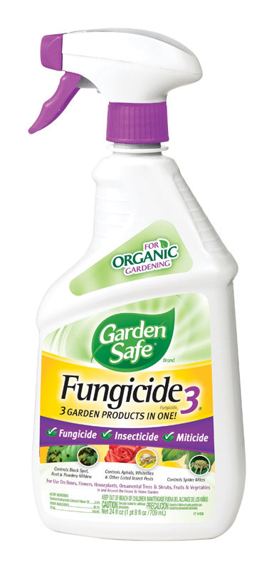 Garden Safe Fungicide 3 Organic Concentrated Liquid Fungicide 24 oz. (Pack of 6)