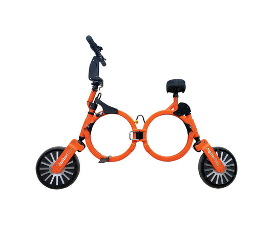 Jupiter Bike  Unisex  10 in. Dia. Electric Folding Bicycle  Orange