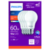 Philips A19 E26 (Medium) LED Bulb Soft White 60 Watt Equivalence 4 pk