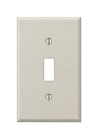 Amerelle Contractor Metallic 1 gang Stamped Steel Toggle Wall Plate 1 pk