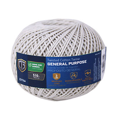 Wrapping Twine, Twisted Cotton, #16 x 510-Ft.