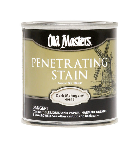 Old Masters Semi-Transparent Dark Mahogany Oil-Based Penetrating Stain 0.5 pt (Pack of 6)
