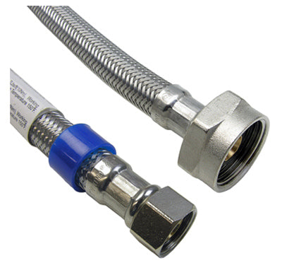 Lasco 3/8 in. Compression X 7/8 in. D Ballcock 9 in. Braided Stainless Steel Toilet Supply Line