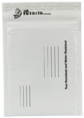 Padded Mailing Envelope, Poly White, 6 x 9-In. (Pack of 25)
