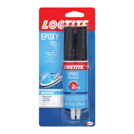 Loctite Marine White High Strength Indoor/Outdoor Epoxy Liquid 0.85 oz. (Pack of 8)