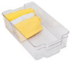 Dial Industries Clear Organizer Bin 3.75 in. H X 8.5 in. W X 12.5 in. D Stackable