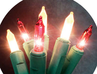 Holiday Bright Lights  Candy Cane  Incandescent  Commercial Light Set  Red/White  47.6 ft. 105 lights