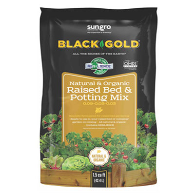 Black Gold Organic 0.07-0.03-0.03 Raised Bed and Potting Mix 38 qt.
