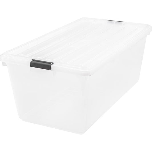 Iris 11.7 in. H x 17.2 in. W x 31.5 in. D Stackable Storage Box (Pack of 4)