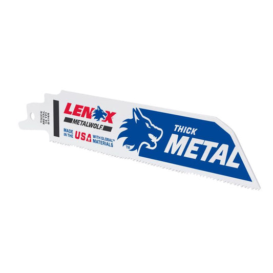 LENOX METALWOLF 6 in. Bi-Metal WAVE EDGE Reciprocating Saw Blade 14 TPI 2 pk