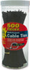 Calterm  8 in. L Black  Cable Tie  500 pk