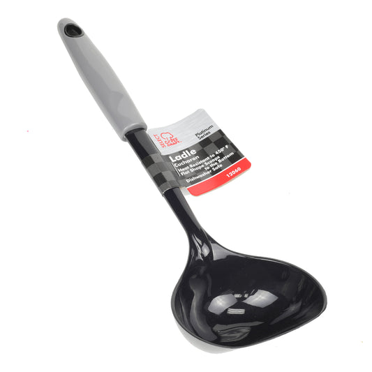 Chef Craft 3-1/2 in. W x 12 in. L Black/Gray Nylon Ladle (Pack of 3)