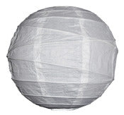 Asian Import Store Distribution 16irr-Wh 16 White Irregular Ribbing Paper Lantern