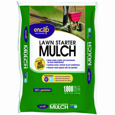 Lawn Starter Mulch, 1,000-Sq. Ft. Coverage, 12-Lbs. (Pack of 4)