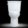 TOTO® Drake® Transitional Two-Piece Elongated 1.28 GPF Universal Height TORNADO FLUSH ® Toilet with 10 Inch Rough-In, CEFIONTECT®, and SoftClose® Seat, WASHLET®+ Ready, Cotton White - MS776124CEFG.10#01