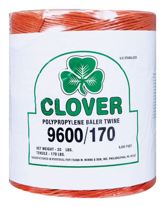 Clover  9600 ft. L Orange  Poly  Twine