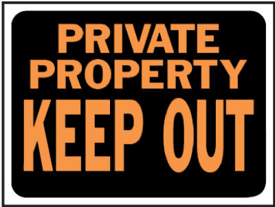 Hy-Ko English Private Property Keep Out Sign Plastic 9 in. H x 12 in. W (Pack of 10)