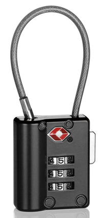 Travel Smart By Conair Ts399cl Black Travel Sentry 3-Dial Cable Lock