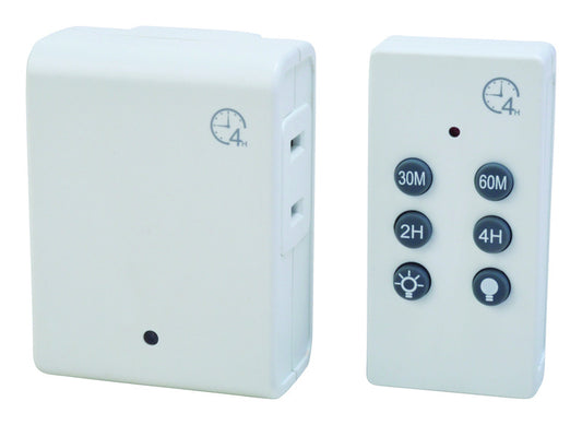 Woods  Indoor  Wireless Remote Timer  125 volt White