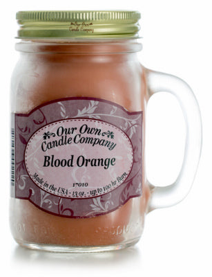 Mason Jar Candle, Blood Orange, 13-oz.