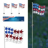 Alpine Metal Multicolored 33 in. H Patriotic Flag Solar Garden Stake (Pack of 6)