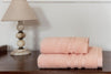 LINIM 3-Pcs Towel Set Towels Zero Twist 100% Cotton Bath, Hand, Washcloth Peach