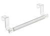 iDesign Metro Brushed Clear Over the Cabinet Towel Bar 9 in. L Aluminum/Plastic