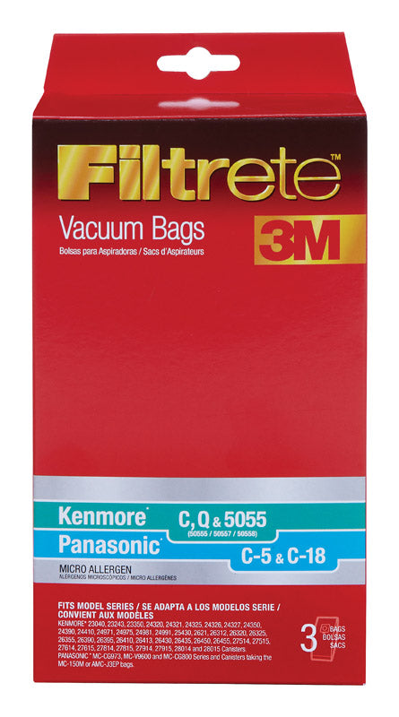 3M Micro Allergen Filtrate Vacuum Bag (Pack of 3)