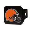 NFL - Cleveland Browns  Black Metal Hitch Cover - 3D Color Emblem