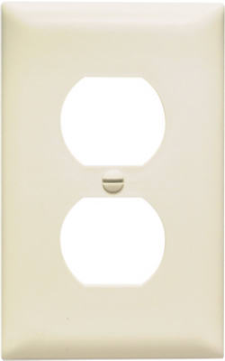 Wall Plate, Duplex Outlet, Almond Nylon