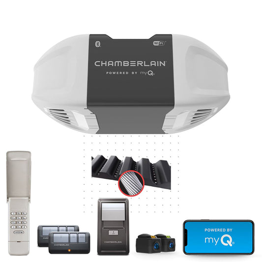 Chamberlain 0.5 HP Belt Drive WiFi Compatible Garage Door Opener
