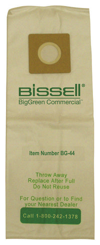 Bissell BigGreen Commercial Vacuum Bag For Replacement Filter Bag 4 pk