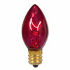 Celebrations C7 Replacement Bulbs 3 W Red (Pack of 10)