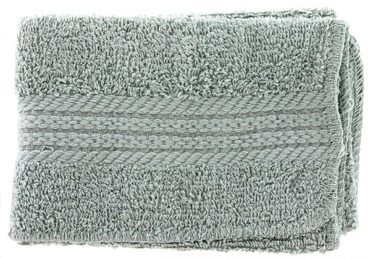 J & M Home Fashions 8715 13 X 13 Gray Provence Washcloth (Pack of 3)