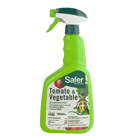 Safer Brand 3-in-1 Garden Spray Liquid Insect, Disease & Mite Control 32 oz.