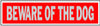 Hy-Ko English Beware of Dog Sign Aluminum 2 in. H x 8 in. W (Pack of 10)