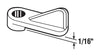 Prime-Line Natural Gray Plastic Screen/Storm Door Clip For 1/16 12 pk