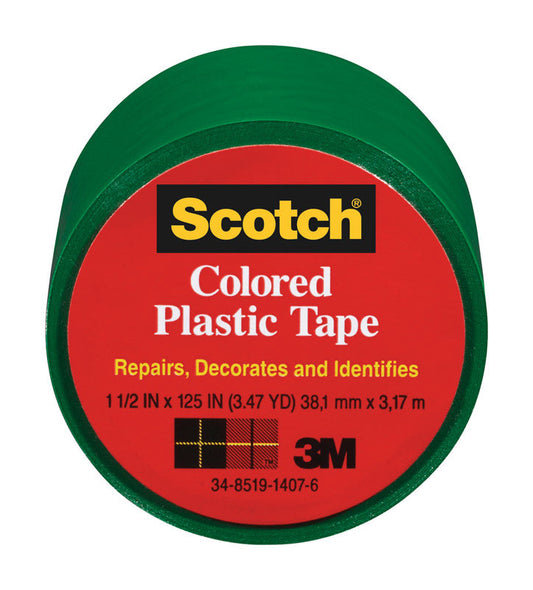 Scotch Green 125 in. L x 1-1/2 in. W Plastic Tape (Pack of 6)