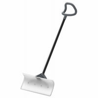 UHMW Snow Pusher, Steel Shaft, 24-In.