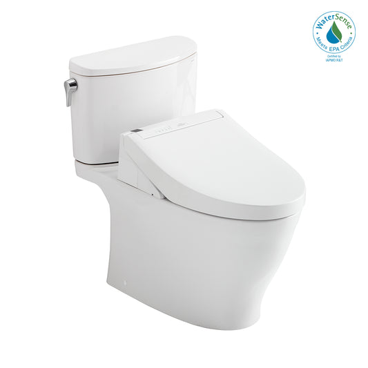 TOTO® WASHLET®+ Nexus® Two-Piece Elongated 1.28 GPF Toilet with C5 Bidet Seat, Cotton White - MW4423084CEFG#01