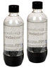 SodaStream Black/Clear 1 L Carbonator Bottle 2 pk