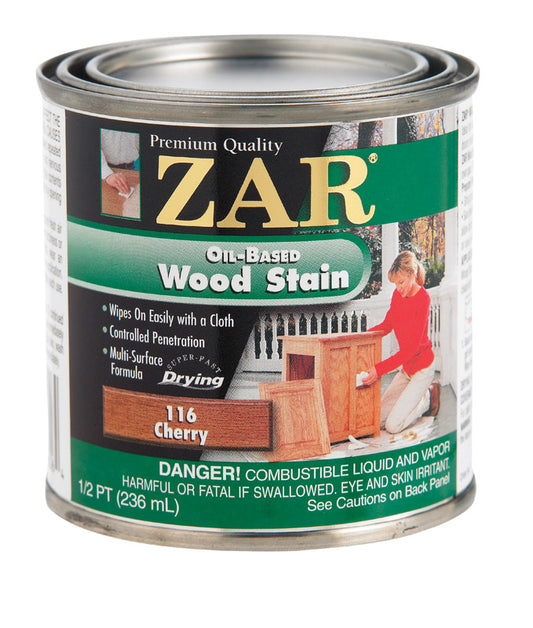 ZAR Semi-Transparent Cherry Oil-Based Oil Wood Stain 1/2 pt. (Pack of 6)