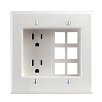 Leviton 15 amps 125 V Duplex White Combination Outlet 5-15R 1 pk