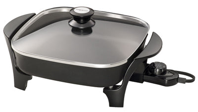 Electric Skillet With Glass Lid, 11-In.