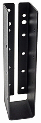 Outdoor Accents Joist Hanger, ZMAX Coating, Galvanized Light Steel, Black, 2 x 10-In. (Pack of 12)